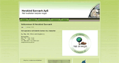 Desktop Screenshot of herskind-savvaerk.dk